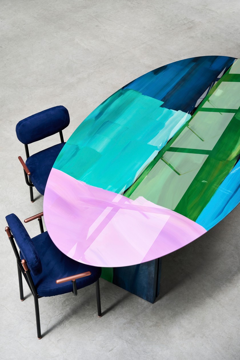 Offen Der Esstisch Mensa von Filippo Carandini wird in unlimitierter Stückzahl produziert.© Filippo Pincolini