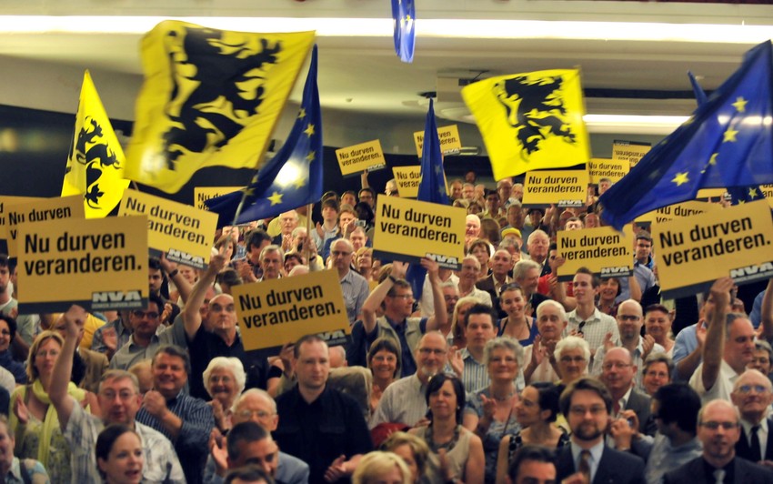 Simpatizeri flamanskih separatista slave trijumf svoje stranke