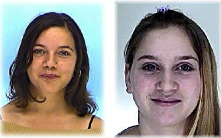 Alexandra (balra) maradványait már megtalálták, Krisztiét keresik / Fotó: Police.hu