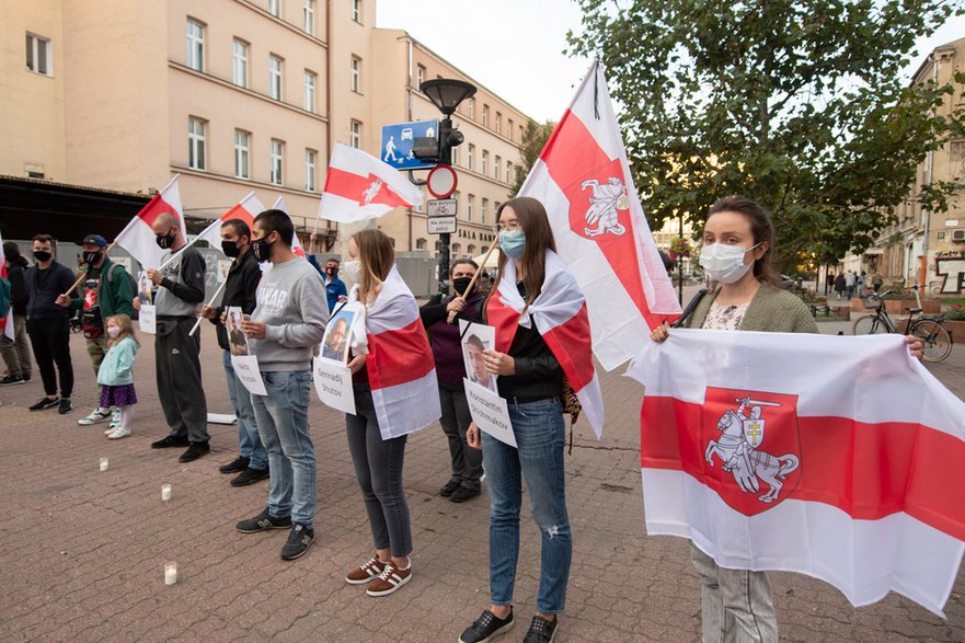 Pikieta poparcia dla Białorusinów