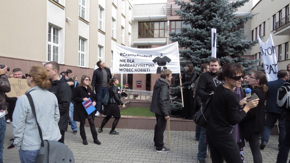 W Białymstoku protest odbył się przed urzędem wojewody