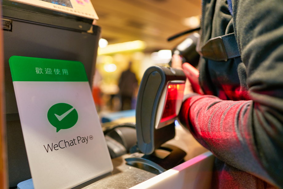 WeChat Pay zastępuje w wielu miejscach płatności kartą.