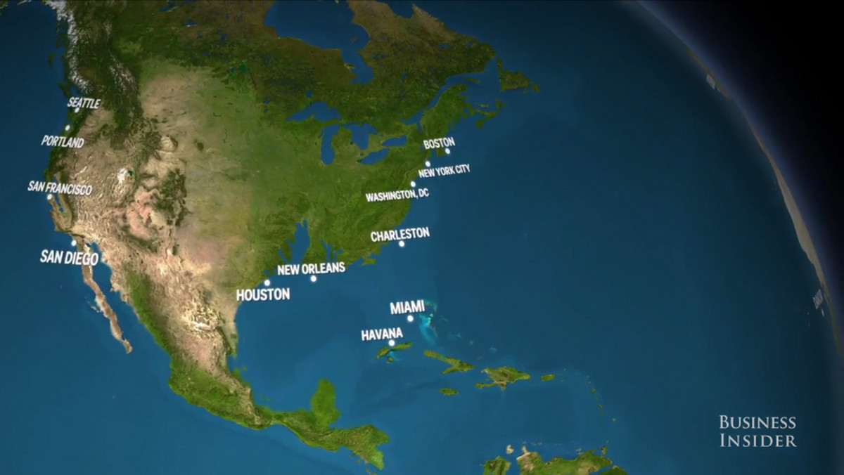 "Gdyby wszystkie lodowce stopniały, poziom wody podniósłby się o około 65 metrów" - wynika z publikacji National Geographic. Oznacza to, że kontynenty znacznie by się zmniejszyły, a największe światowe metropolie znalazłaby się pod wodą.