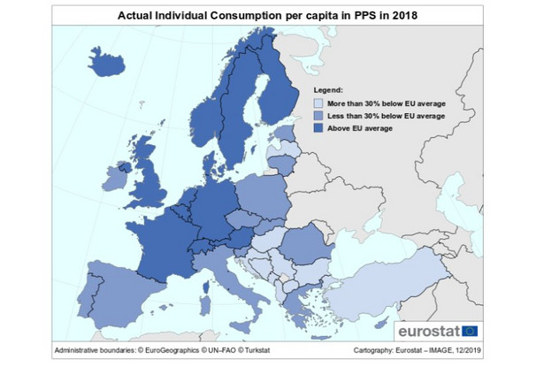 Mapa europejskiego dobrobytu. Polska na 21. miejscu w UE