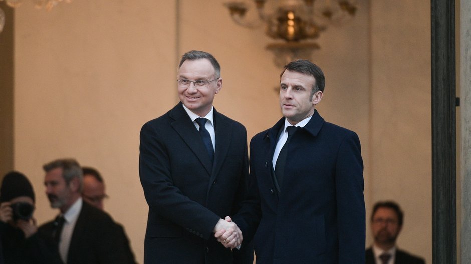 Andrzej Duda i Emmanuel Macron