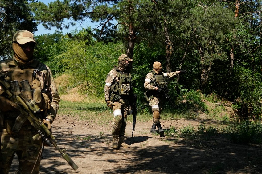 Ruski vojnici kod grada Sčastje u Lugansku