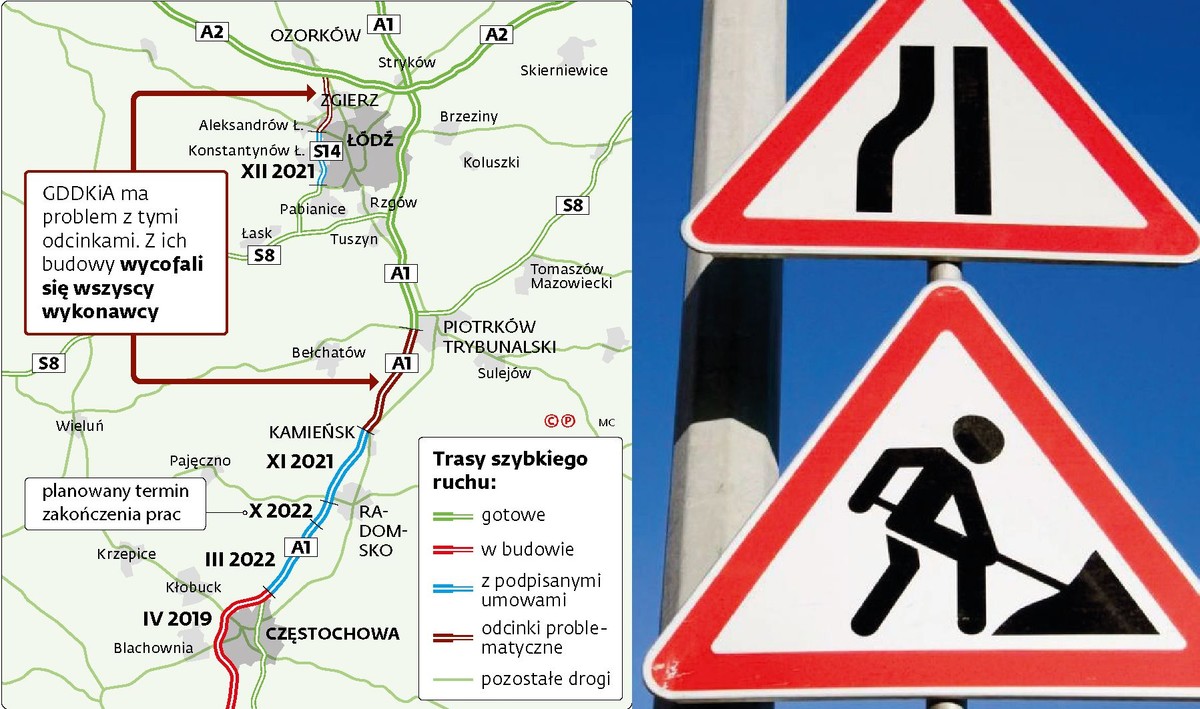 Problemy z budową dróg w Polsce