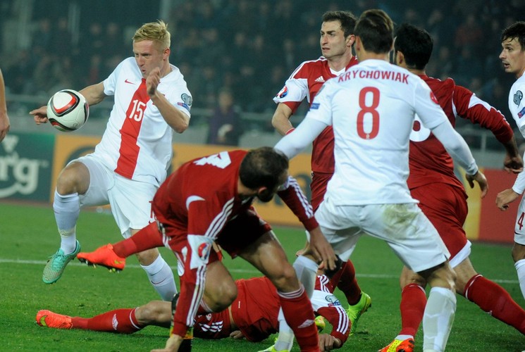 Nokaut w Tbilisi. Gruzja na deskach po golach Glika, Krychowiaka, Mili i Milika