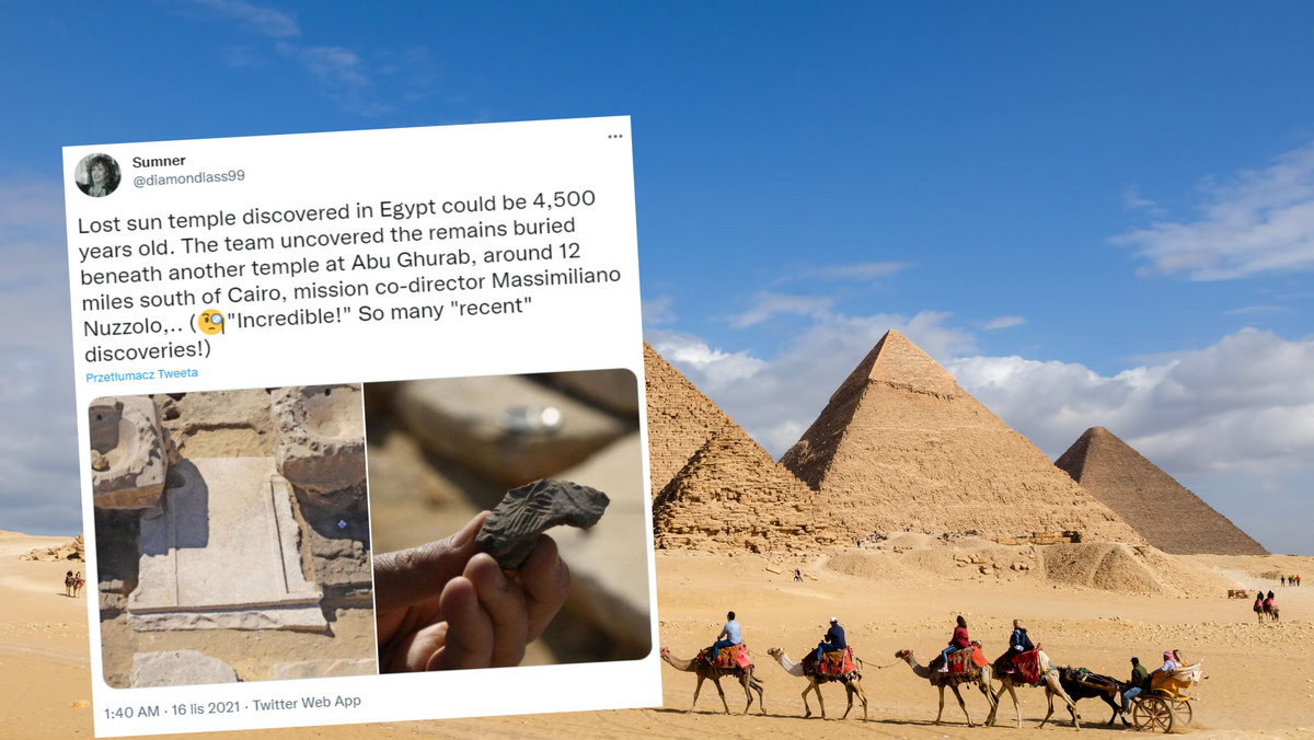 Egipt. Archeolodzy PAN odnaleźli świątynię słońca