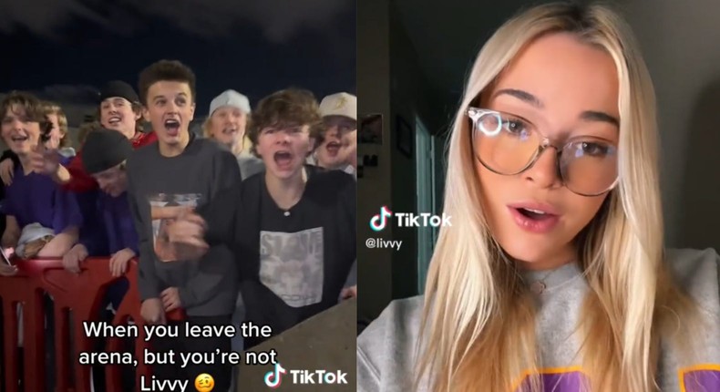 Olivia Dunne has over 6.7 million TikTok followers.Screenshot/TikTok - livvy