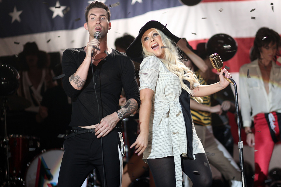 Adam Levine i Christina Aguilera