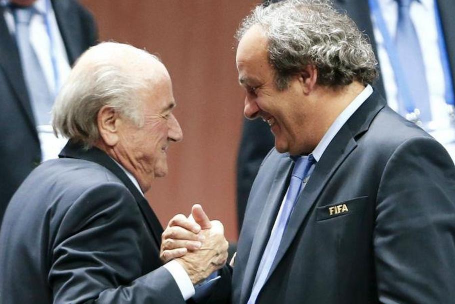 Michel Platini i Sepp Blatter 