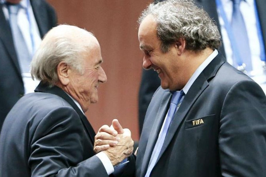 Michel Platini i Sepp Blatter 