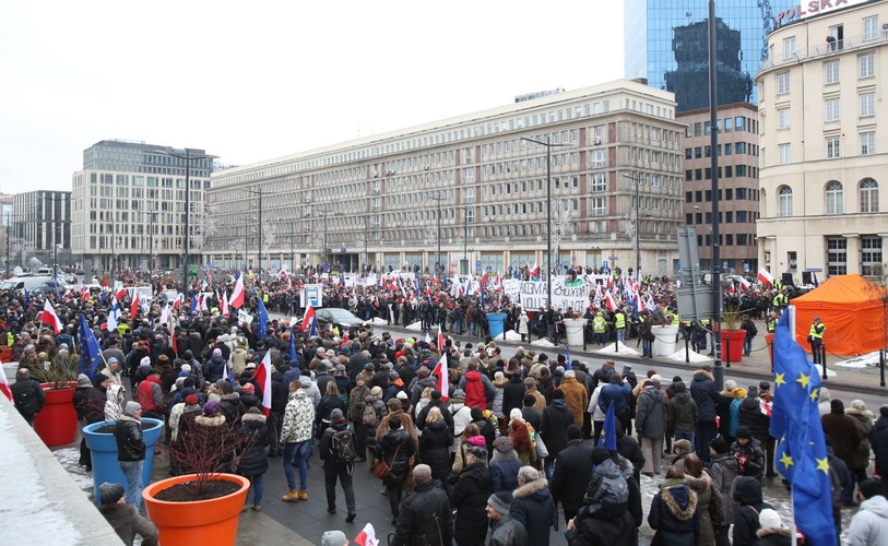 Demonstracja KOD w Warszawie