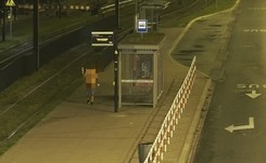 Szokujące sceny w środku nocy na jednej z ulic Krakowa. 'Może chciał przejść na leczenie zdalne'