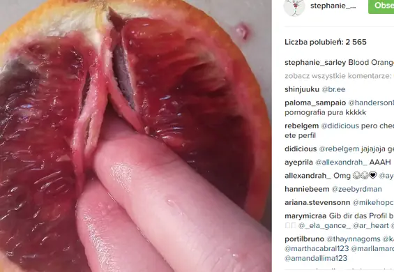 Blokują erotykę na Instagramie. Artystka w ramach buntu wkłada palce w... owoce