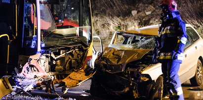 Nocny rajd zakończył na autobusie. Mógł zabić kilka osób