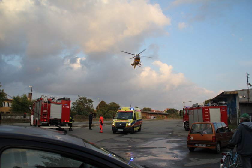 Transport ciężko rannego w wypadku 8-latka do Wrocławia