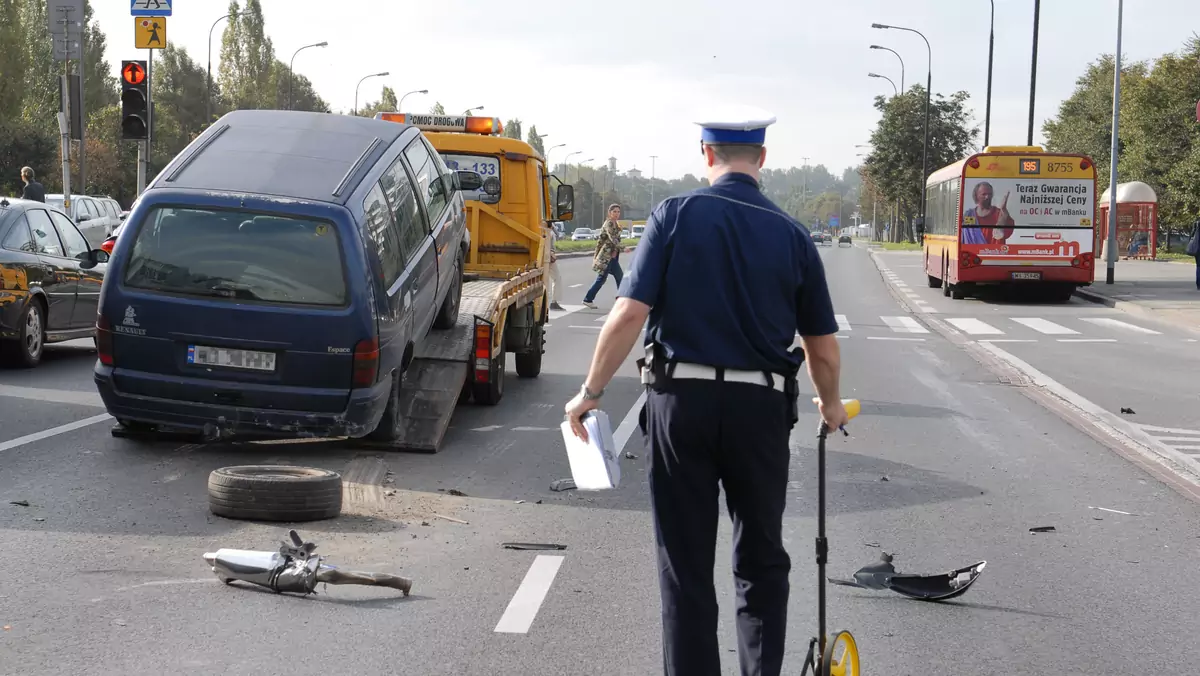Mniej wypadków na drogach w 2012 roku