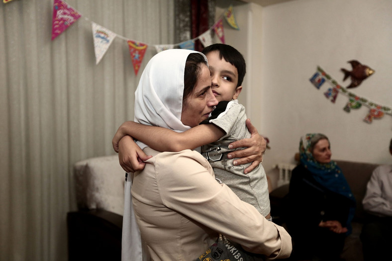 Nasrin Sotoudeh z synem Nimą