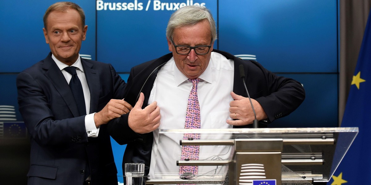 Donald Tusk i Jean-Claude Juncker