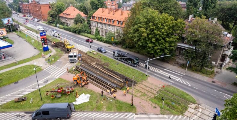 Zabrze, torowisko tramwajowe