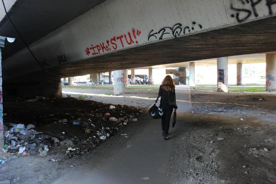 Zvanična staza do stanica prigradskih linija nije ni malo prijatna