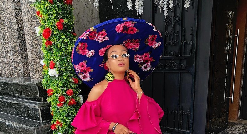 Jennifer Oseh jumping on the circus fashion trend like a fashion pro [Instagram/ Jennifer Oseh]