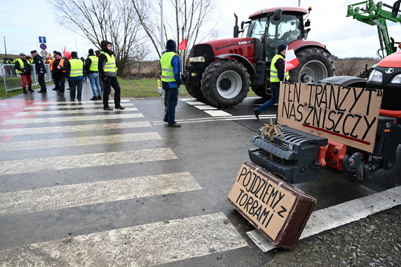 Protest rolników przeciw importowi zboża z Ukrainy