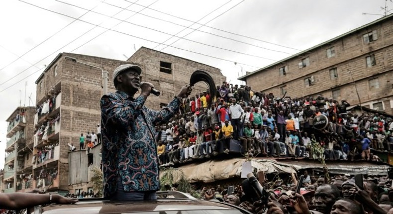 Kenya's opposition leader Raila Odinga claims three presidential elections have now been stolen from him