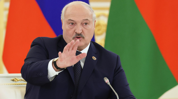 Aljakszandr Lukasenka szerint dezinformáció az ukrán ellentámadásról szóló beszéd / Fotó: MTI/EPA