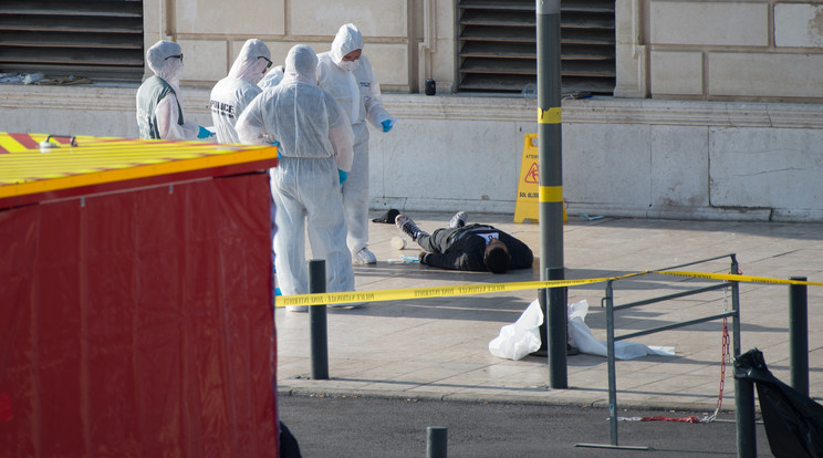 Marseille-ben a késelő két nővel végzett, a katonák lelőtték /Fotó: MTI