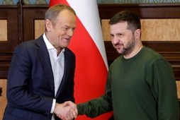 Donald Tusk i Wołodymyr Zełenski