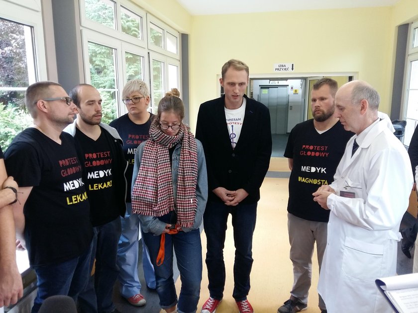 Protest medyków w Łodzi. Trzecia doba głodówki