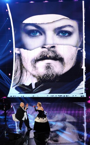 Grazia Di Michele i Mauro Coruzzi na Sanremo Italian Song Festival 2015
