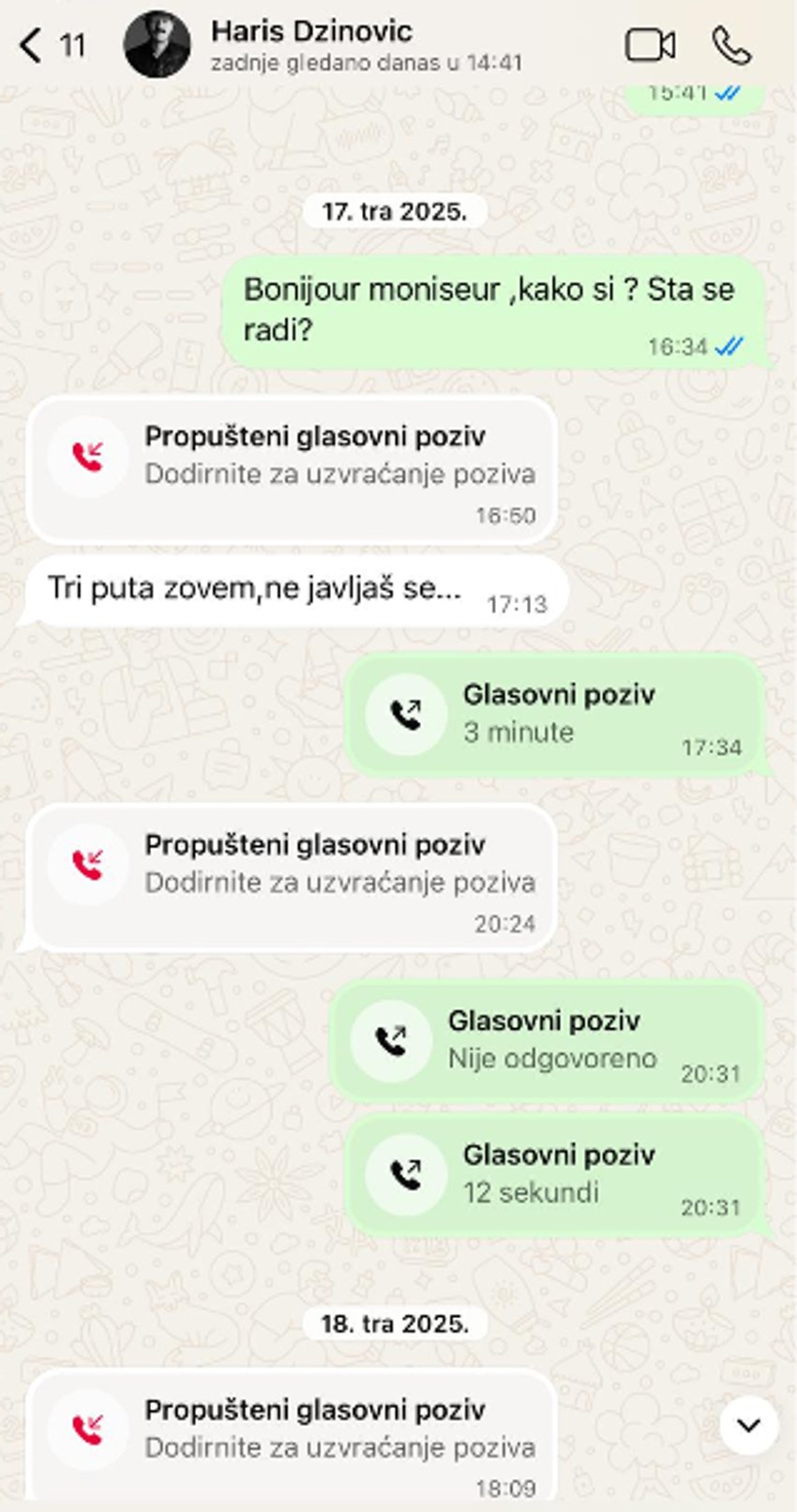 Nataša Alimpić pokazala prepisku sa Harisom