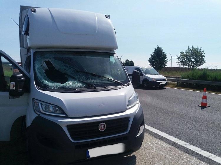 A szerb sofőr továbbhajtott /Fotó: police.hu