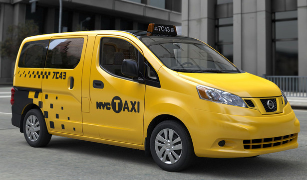 Nissan wygrał przetarg na dostarczenie nowych taksówek tzw. "yellow cab" do Nowego Jorku - będą to modele Nissan NV200 (3) Fot. Nissan Motor Co. via Bloomberg
