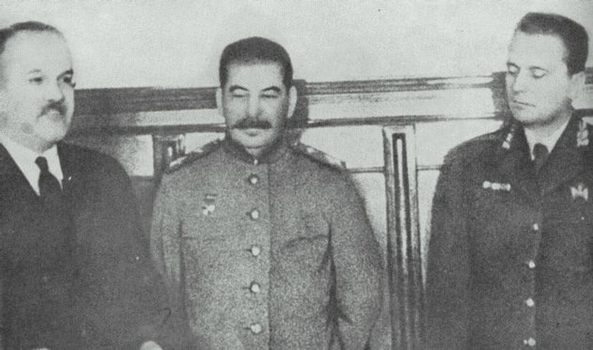 Molotov, Staljin i Tito u Moskvi avgusta 1945.