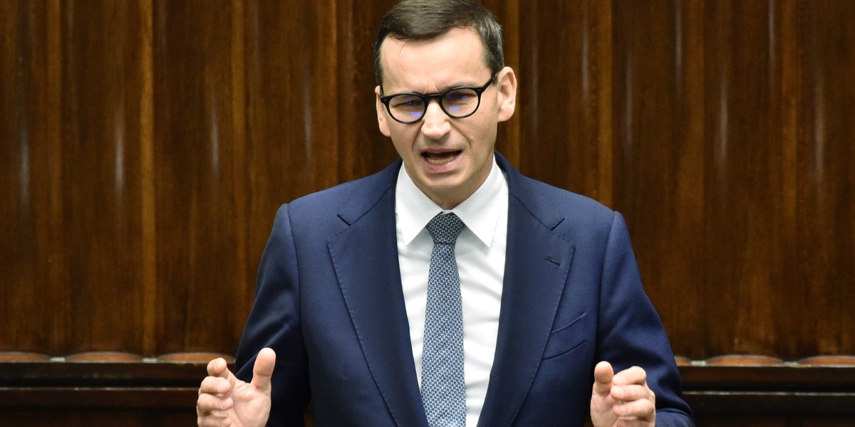 Premier Mateusz Morawiecki zaapelował do opozycji, by wspólnie zmienić konstytucję i w ten sposób przejąć zamrożone majątki rosyjskich firm.