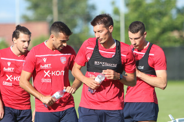 Trening piłkarzy Rakowa Częstochowa