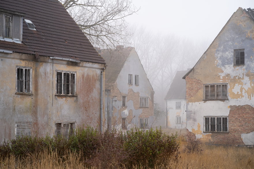 Opuszczone domy na Wustrow