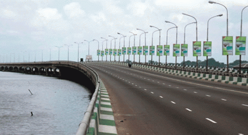 Third-Mainland-Bridge is resting as majority of Lagosians sit at home to avoid Coronavrius [Credit - The cable]