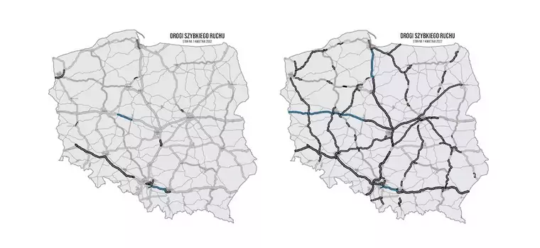 Tak zmieniły się polskie drogi przez ostatnie 20 lat. Różnica jest widoczna gołym okiem