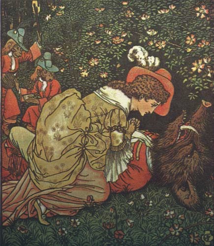 Ilustracija Voltera Krejna 1874.