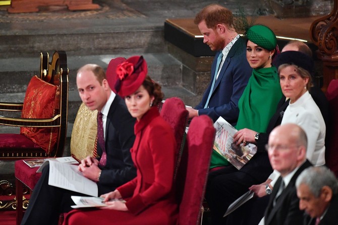 Megan Markl, Kejt Midlton, princ Vilijam i princ Hari foto: Phil Harris/Daily Mirror/ PA Images