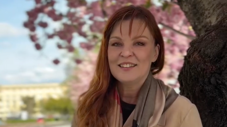 Slovenská herečka Elena Podzámska. 