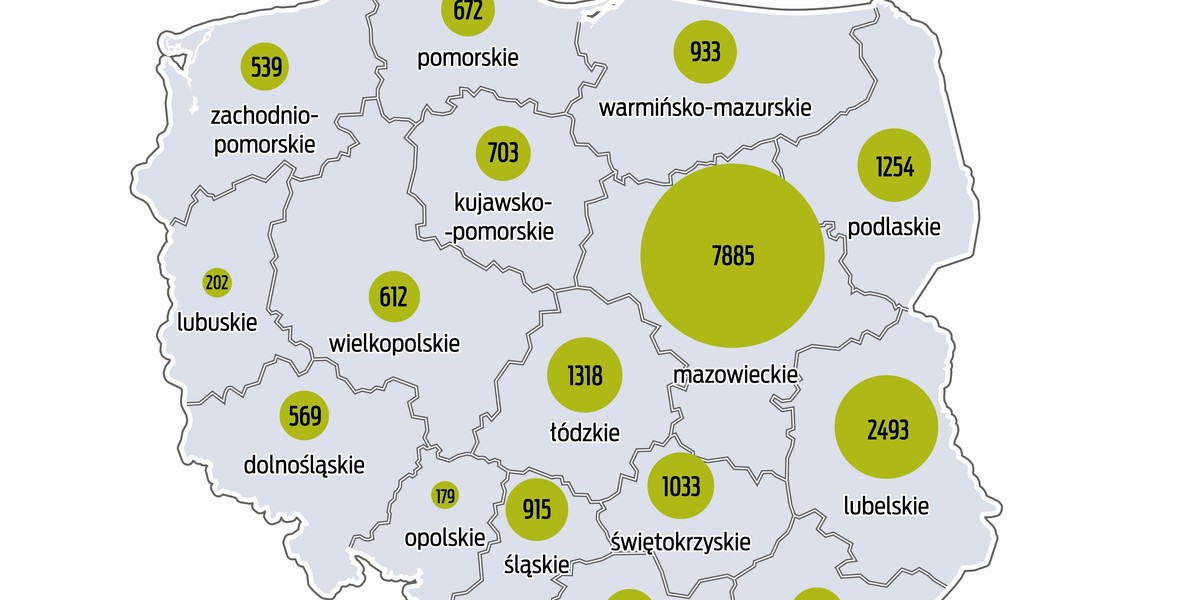 Stąd się biorą nowi warszawiacy.