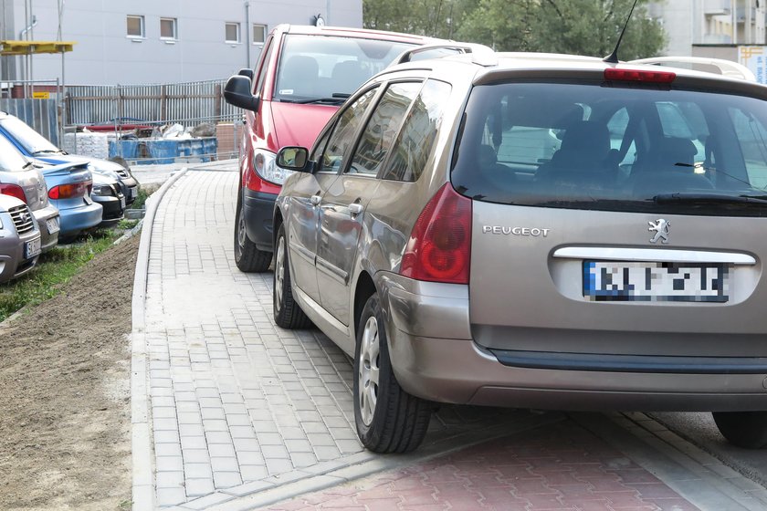 Tu był parking