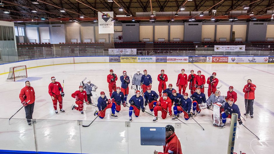 Trening reprezentacji Polski w hokeju na lodzie